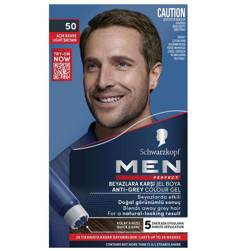 Buy Schwarzkopf Men Perfect 50 Natural Light Brown Online at Chemist ...