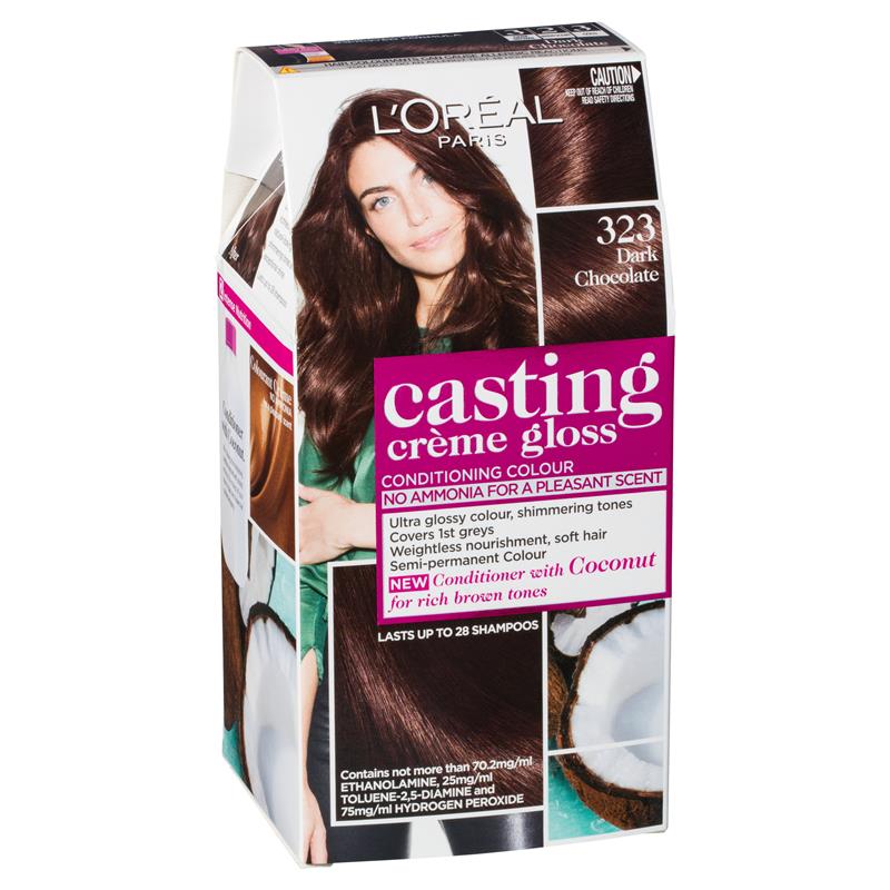 L Oreal Paris Casting Creme Gloss Semi Permanent Hair Colour 323 Dark Chocolate Ammonia Free