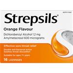Strepsils Sore Throat Orange 16 Lozenges