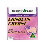 Healthy Care Natural Lanolin and Vitamin E Cream 100g