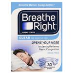 Breathe Right Nasal Strips Clear Regular 30 Pack