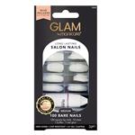 Glam by Manicare Salon Nails Medium Square Tip Bare 100 Pack