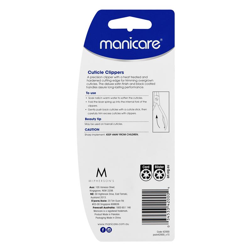 Buy Manicare Tools Cuticle Clippers 42000 Online at Chemist Warehouse®