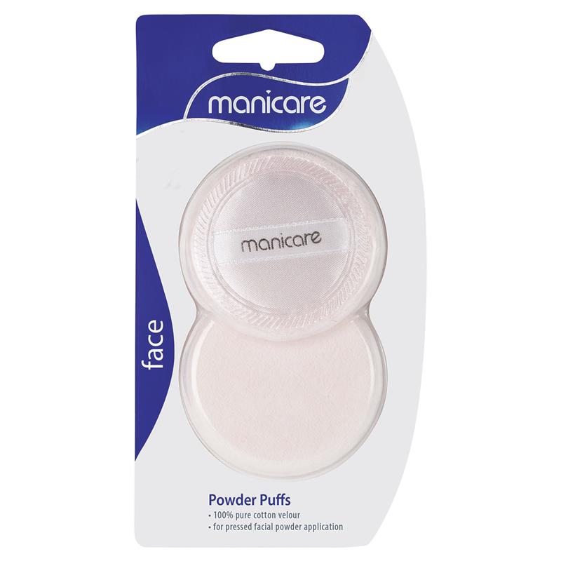 Buy Manicare 54055 Powder Puffs Velour 2 Pack Online at Chemist Warehouse®