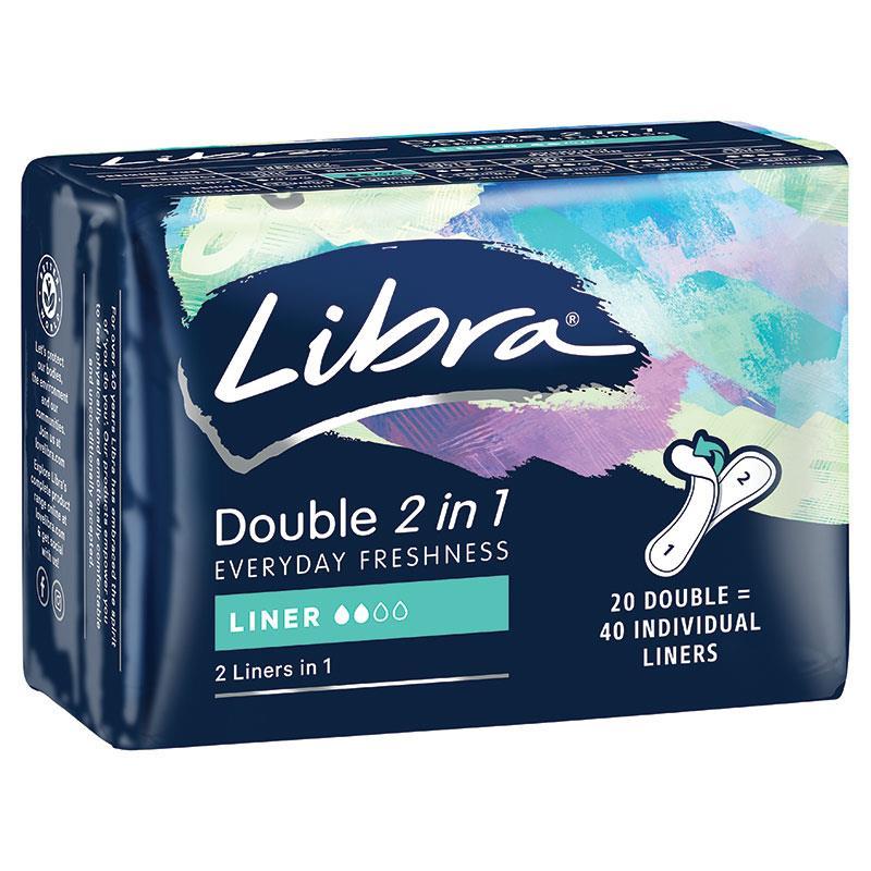 Buy Libra Liners Thin 2in1 20 Pack Online at Chemist Warehouse®