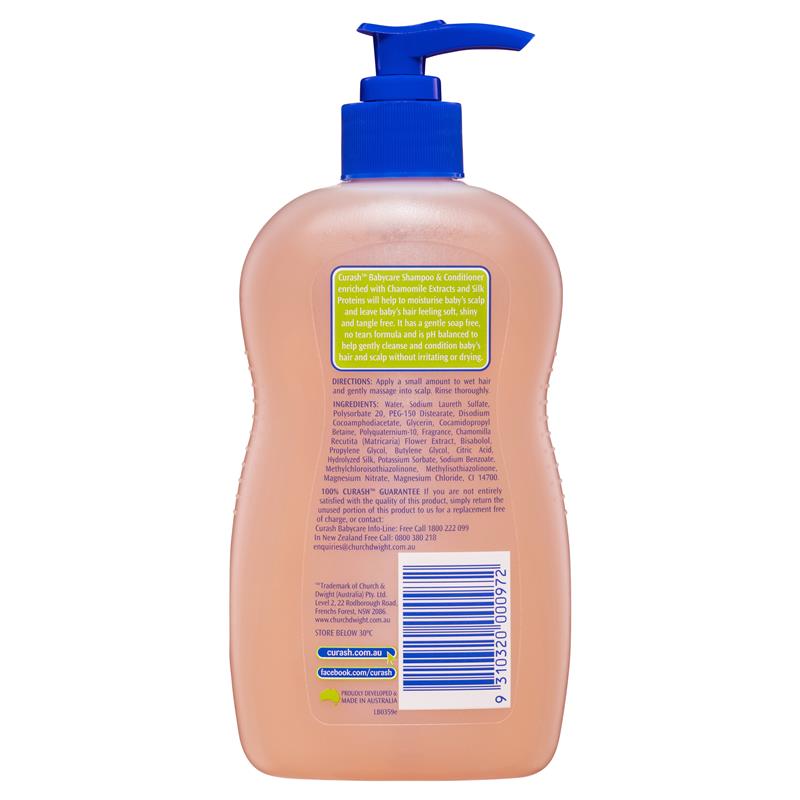 Buy Curash Baby 2 In 1 Shampoo And Conditioner 400ml Online at Chemist Warehouse®