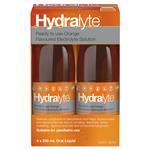 Hydralyte Electrolyte Orange 4 x 250ml Solution