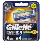 Gillette Fusion ProGlide Power Blades Refill Cartridges 4 Pack
