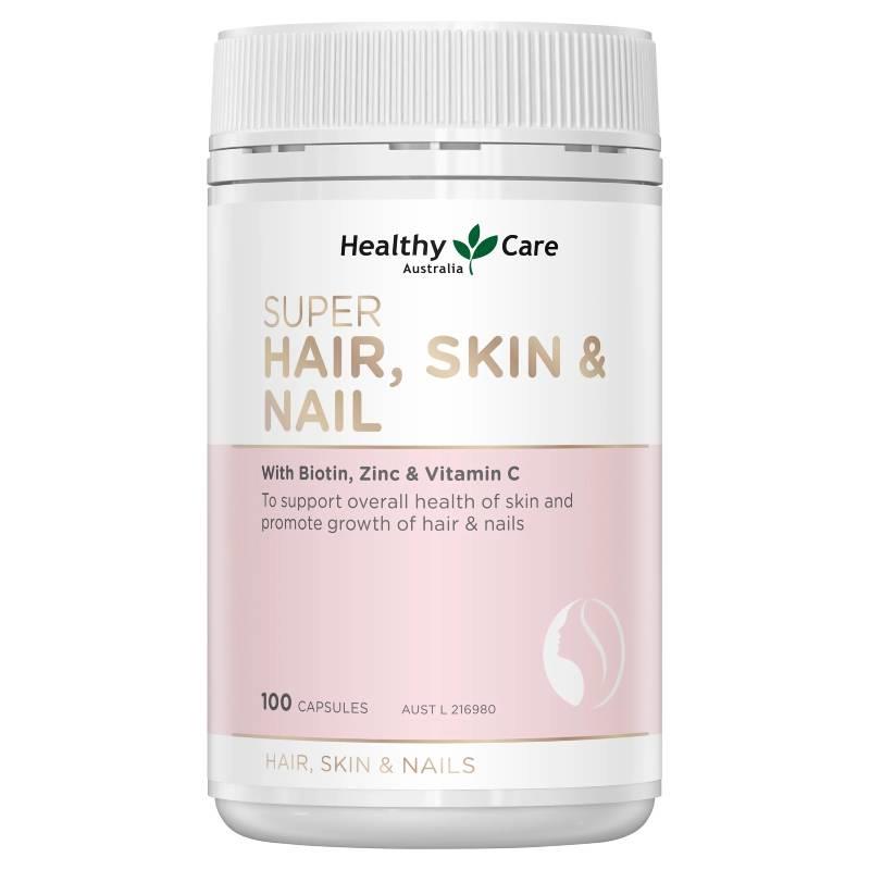 Buy Healthy Care Hair, Skin and Nails 100 Capsules Online at Chemist ...