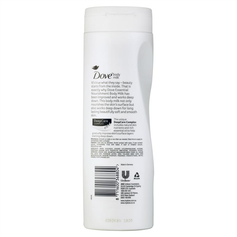 Buy Dove Body Lotion Essential Nourishment Dry Skin 400ml Online at