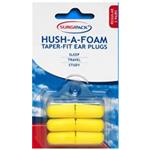 Surgipack Hush-A-Foam Taperfit Regular Ear Plugs - 3 Pairs