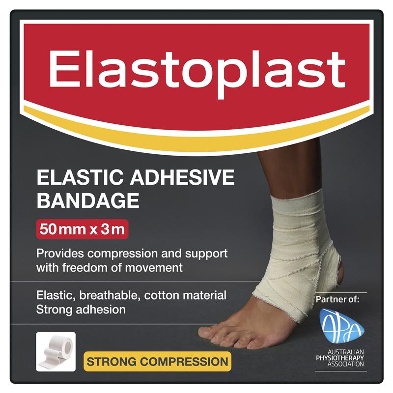 Buy Elastoplast Sport Elastic Adhesive Bandage 50mm x 3m Roll Online at