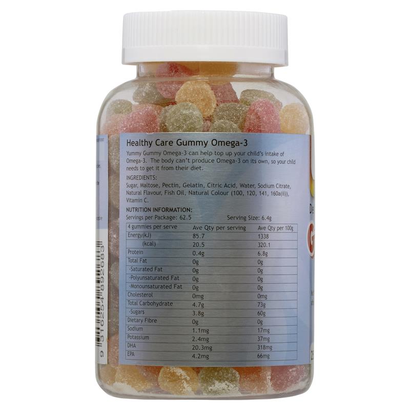 Buy Healthy Care Gummy Omega 3 250 Gummies Online at Chemist Warehouse®