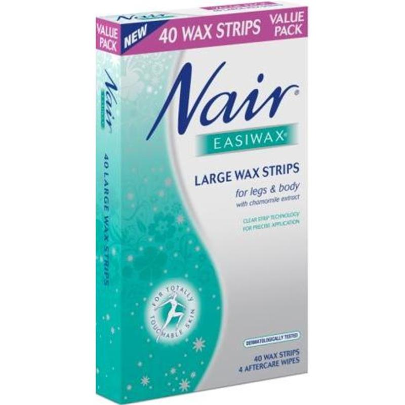 Buy Nair Easiwax Wax Strips 40 Large Online At Chemist Warehouse