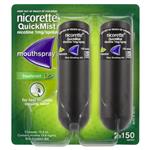 Nicorette Quick Mist Freshmint Duo 2 x 150 Sprays Exclusive Size