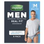 Depend Real Fit Underwear Male Medium 8
