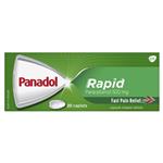 Panadol Rapid Paracetamol Pain Relief Caplets 500mg 20