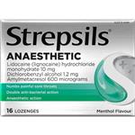 Strepsils Anaesthetic Sore Throat 16 Lozenges