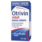 Otrivin Adult Nasal Drops 10ml
