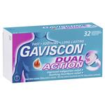 Gaviscon Dual Action Peppermint 32 Chewable Tablets