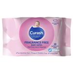 Curash Baby Travel Wipes Fragrance Free 20 Pack