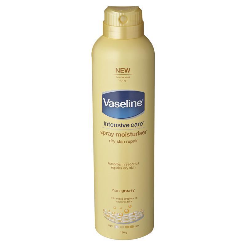 Buy Vaseline Intensive Care Spray Go Moisturiser Dry Skin 190g