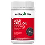 Healthy Care Wild Krill Oil 1000mg 60 Capsules