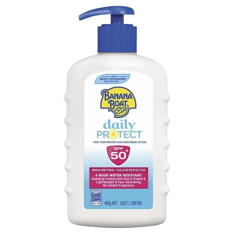 Buy Banana Boat SPF 50+ Everyday Daily Protect 400g Pump Online at