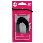 My Beauty Hair Snag Free Thick Elastic 12 Pack Black