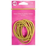 My Beauty Hair Snag Free Thick Elastic 12 Pack Blonde
