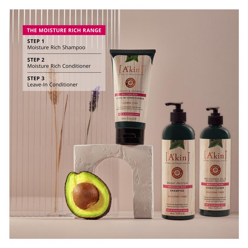 Buy A'kin Moisture Rich Leave In Conditioner 150ml Online at Chemist