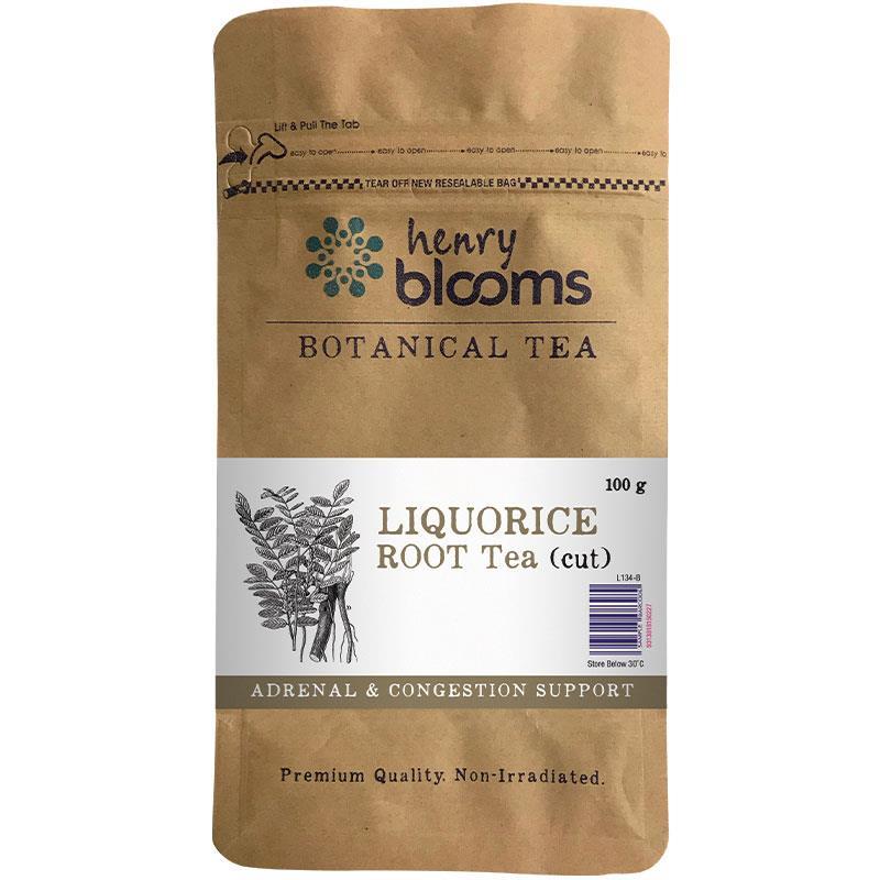 Buy Henry Blooms Liquorice Root Tea Cut 100g Online at Chemist Warehouse®