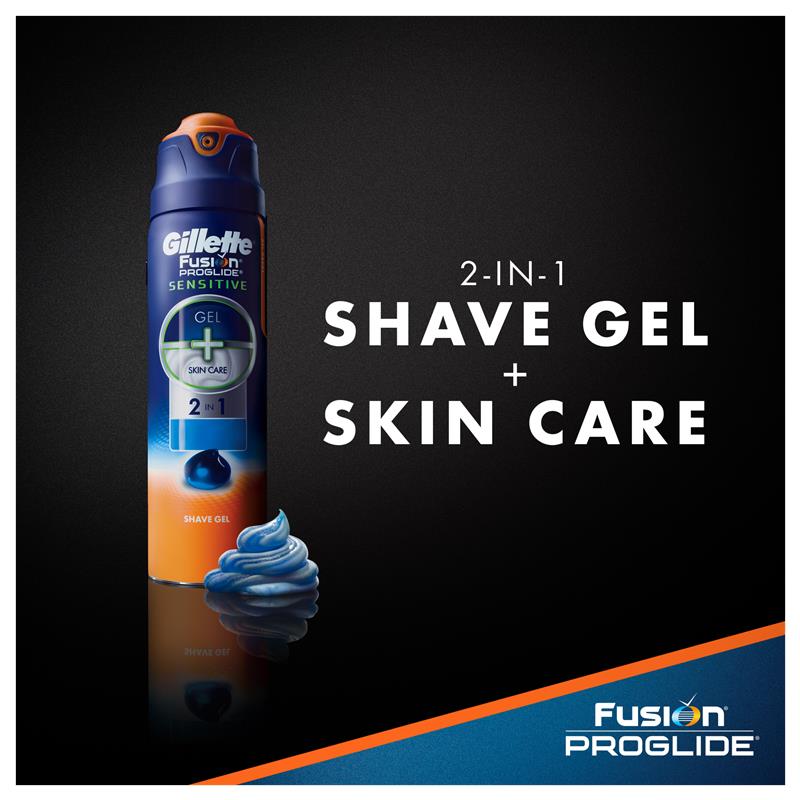 Buy Gillette Fusion Proglide Sensitive Shaving Gel Active Sport 170g