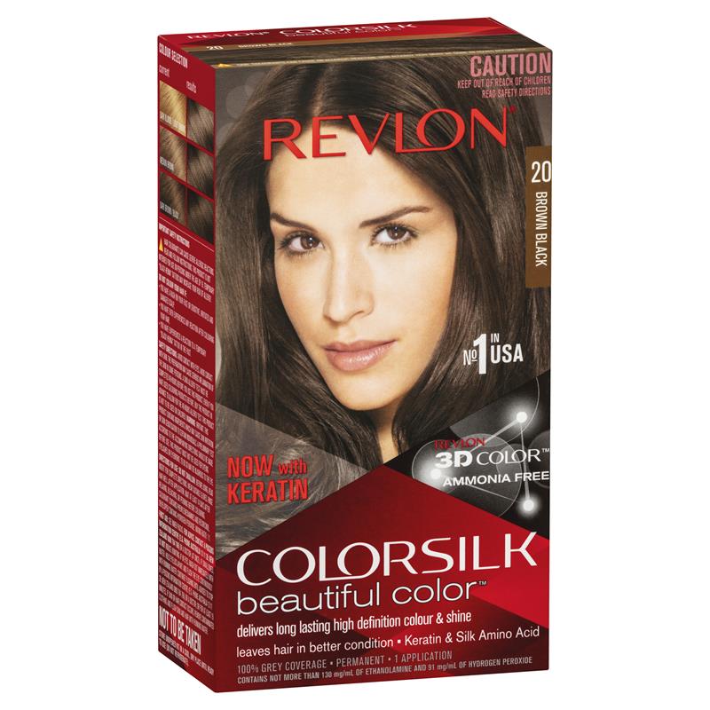 Revlon colorsilk 10 black Buy Revlon ColorSilk 20 Brown Black Online at Chemist Warehouse®