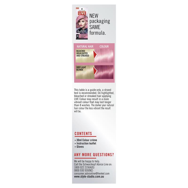 Buy Schwarzkopf Live Colour Pastels Cotton Candy Pink Online At