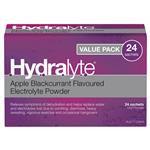 Hydralyte Electrolyte Apple Blackcurrant Sachets Value Pack 4.9g x 24