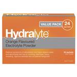 Hydralyte Electrolyte Orange Sachets Value Pack 4.9g x 24