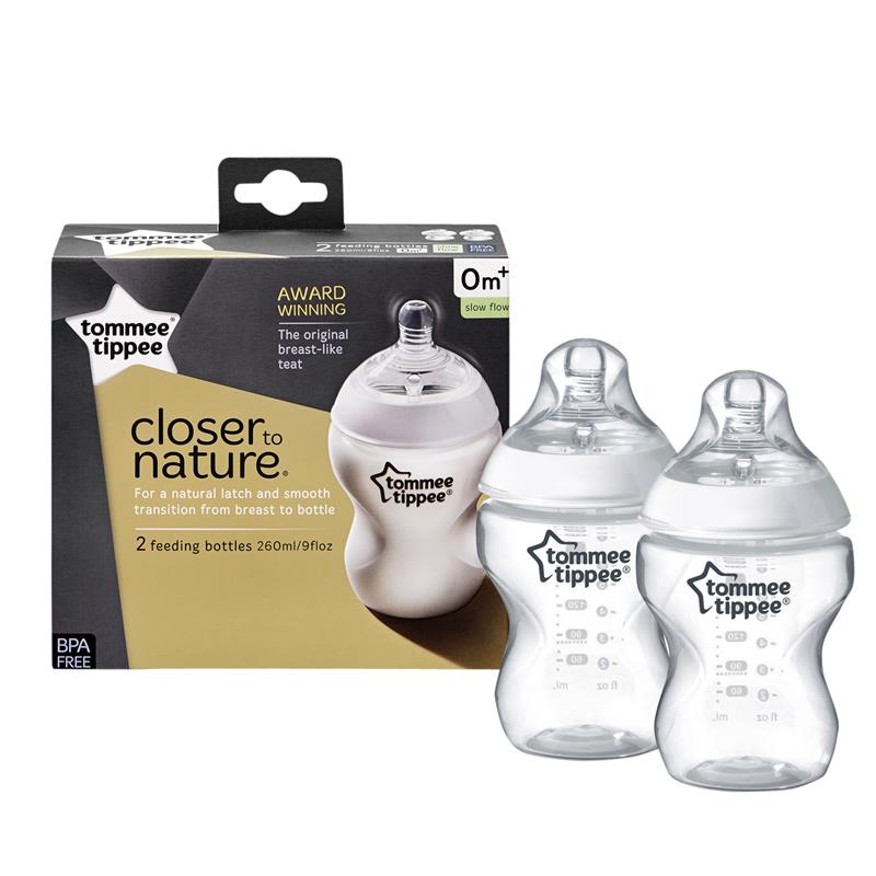 Buy Tommee Tippee Closer To Nature Bottles 260ml 2 Pack Online at