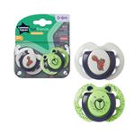 Tommee Tippee Closer To Nature Fun Style Soothers 0 - 6 Months 2 Pack