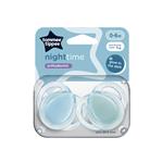 Tommee Tippee Closer To Nature Night Time Soothers 0 - 6 Months 2 Pack