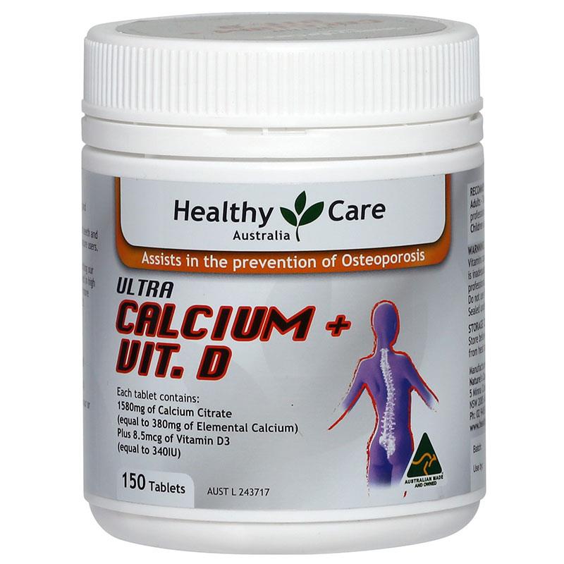 Buy Healthy Care Ultra Calcium Plus Vitamin D 150 Tablets Online At Chemist Warehouse® 2767