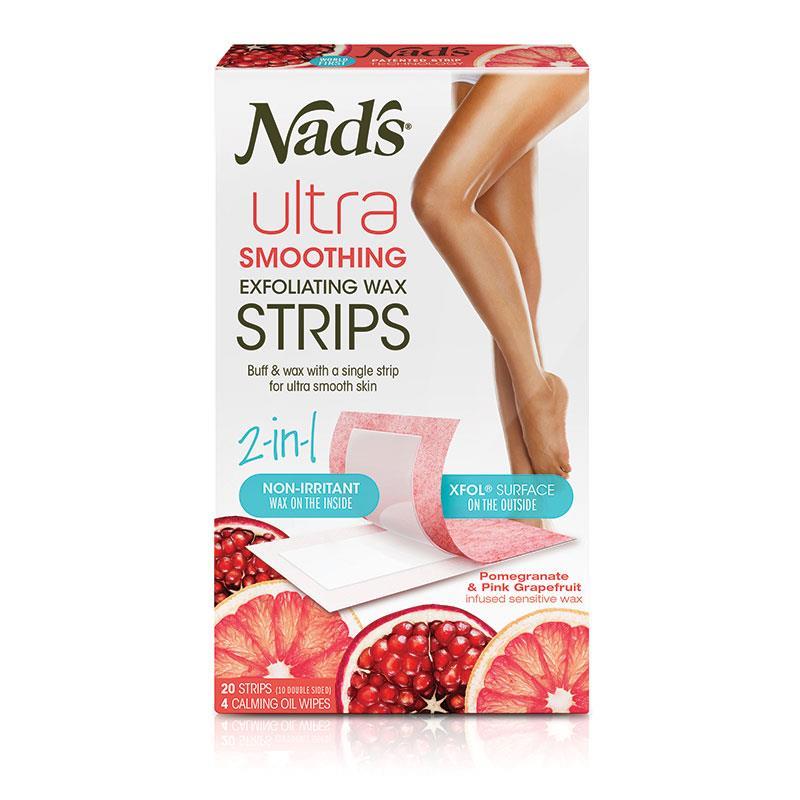 Buy Nad's Ultra Smoothing Exfoliating Body Wax Strips 20 Pack Online at