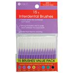 Health & Wellness Interdental Brushes 15 Pieces Size 1