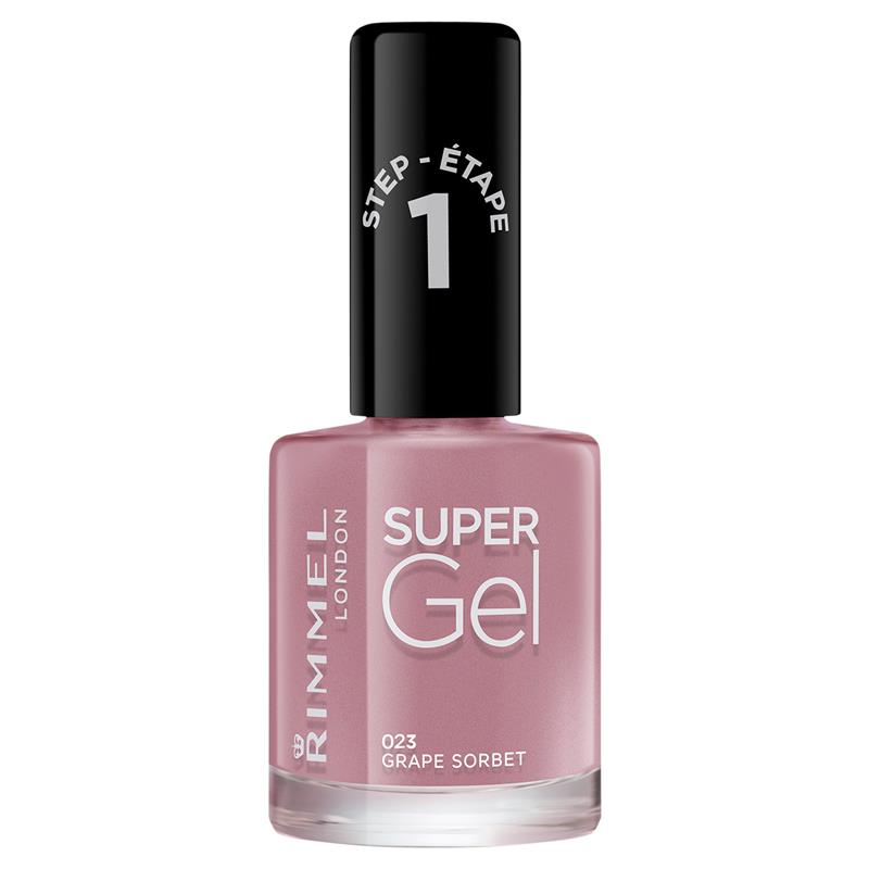 Buy Rimmel Super Gel Nail Polish 023 Grape Sorbet Online At Chemist