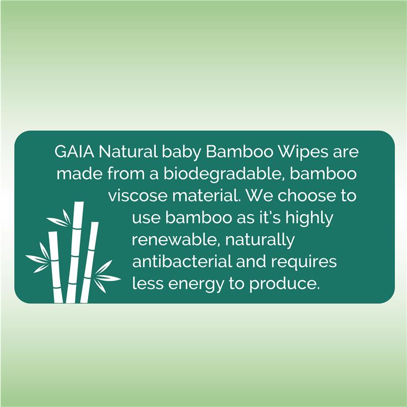 Buy Gaia Natural Baby Bamboo Wipes 480 Exclusive Size Online at Chemist ...