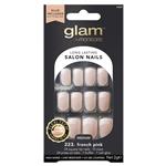 Glam by Manicare Salon Nails Medium Square French Pink 22223