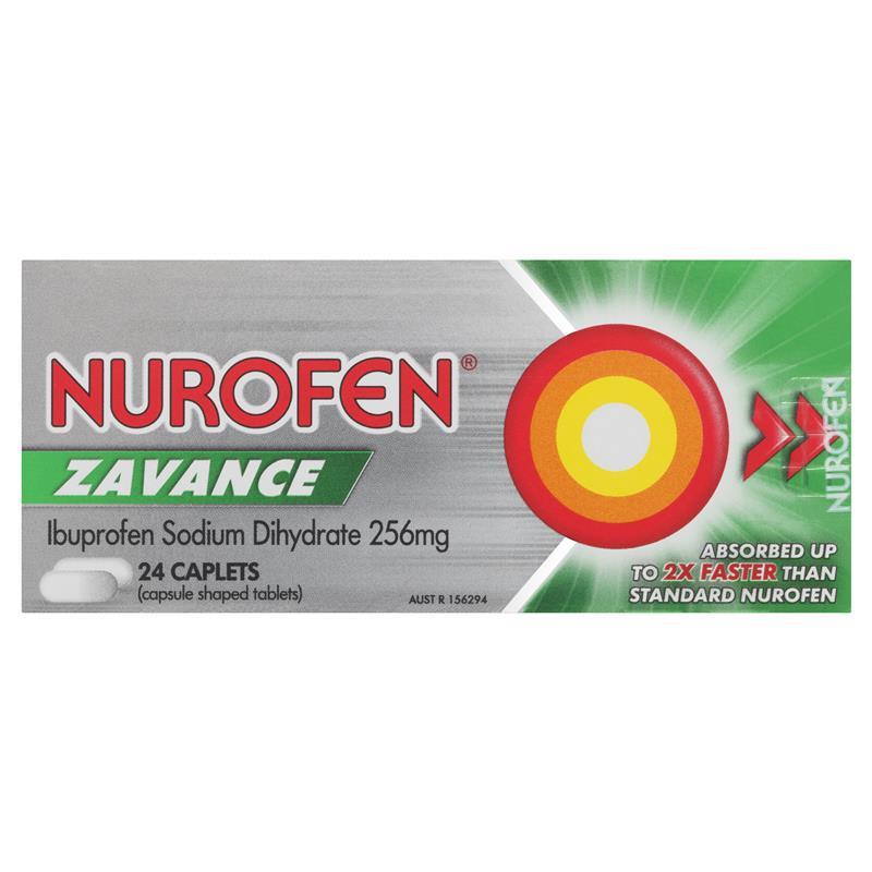 Buy Nurofen Zavance Ibuprofen Caplets 24 Pack Online At Chemist Warehouse®