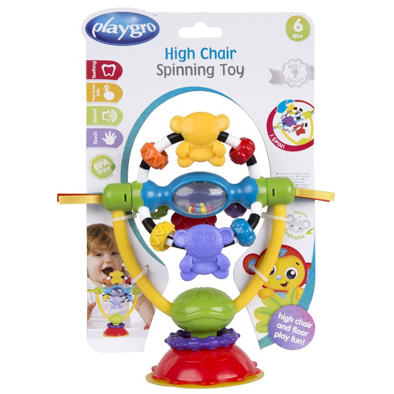 Amazon | Playgro Spinning High Chair Toy – マルチカラー