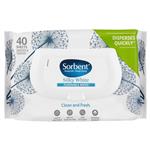 Sorbent Flushable Wipes Silky White 40 Pack