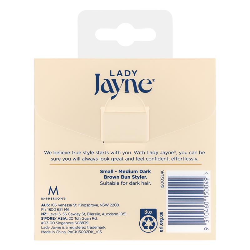Buy Lady Jayne 15002DK Bun Styler Dark Small Medium Online at Chemist